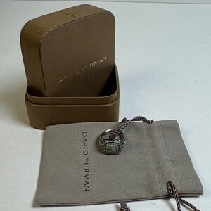 David Yurman Albion Diamond Pave‎ Ring in Sterling Silver 0.99 CTW